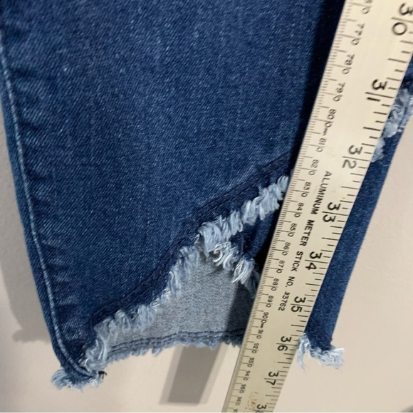 Democracy “Ab” Solution blue jean #B1965QNSH w‎ asymmetrical hem. EUC Size 16 - Picture 12 of 14
